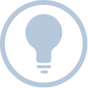 Le logo d'une ampoule
